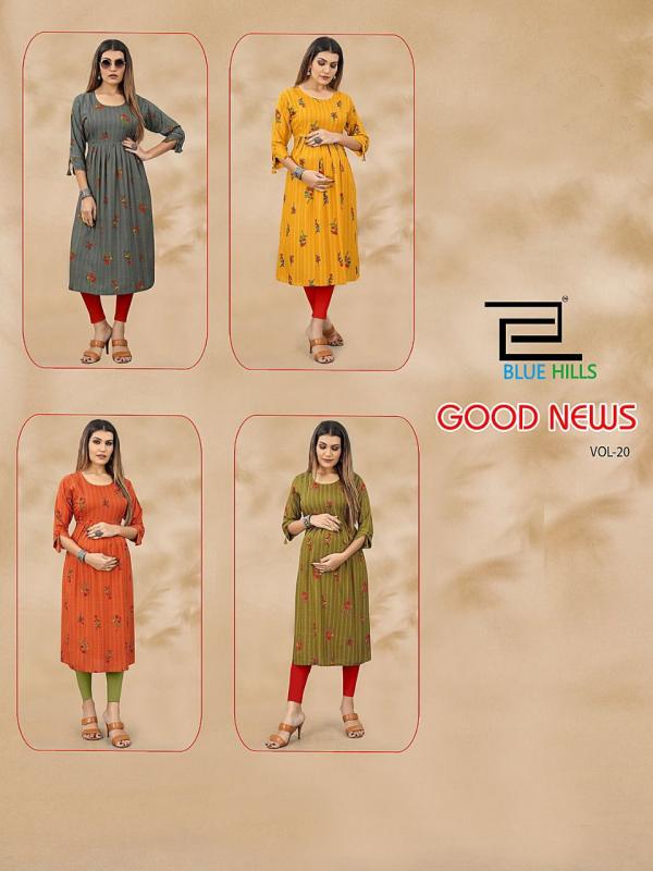 Blue Hills Good News 20 Feeding Rayon Kurti Collection